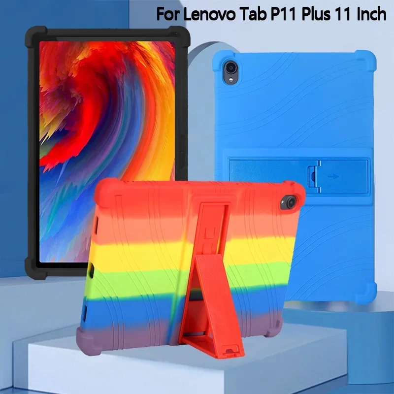Shockproof Silicon Cover Case with Kickstand For Lenovo Tab P11 5G 11" Tablet PC Model: TB-J607Z
Shockproof Silicon Cover Case with Kickstand For Lenovo Tab P11 5G 11" Tablet PC Model: TB-J607Z