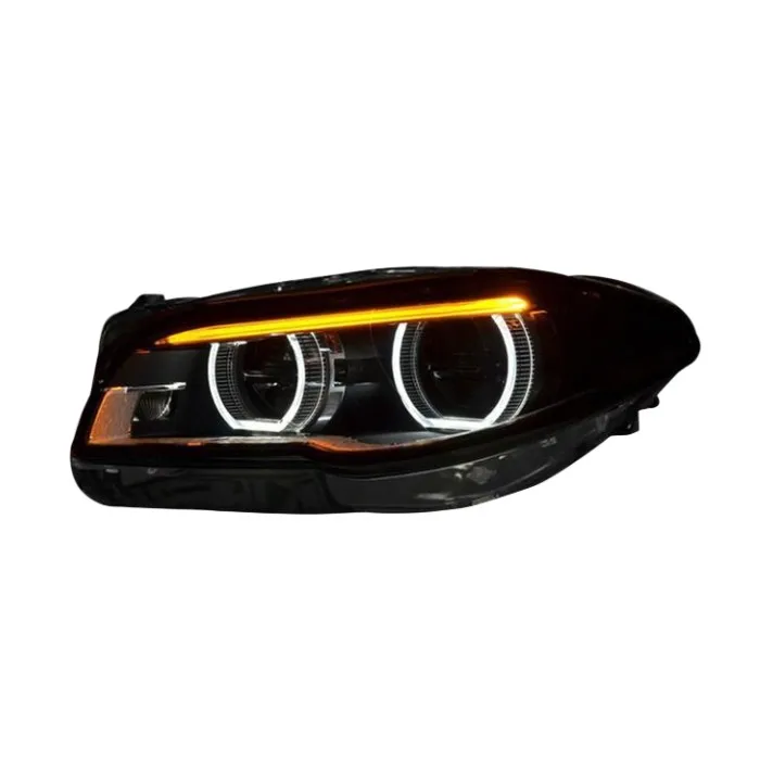 Angel Eyes F10 Headlights Assy for BMW 10-17 F10/F18 headlights upgraded to 5 Series Angel Eyes LED daily running lights
Angel Eyes F10 Headlights Assy for BMW 10-17 F10/F18 headlights upgraded to 5 Series Angel Eyes LED daily running lights