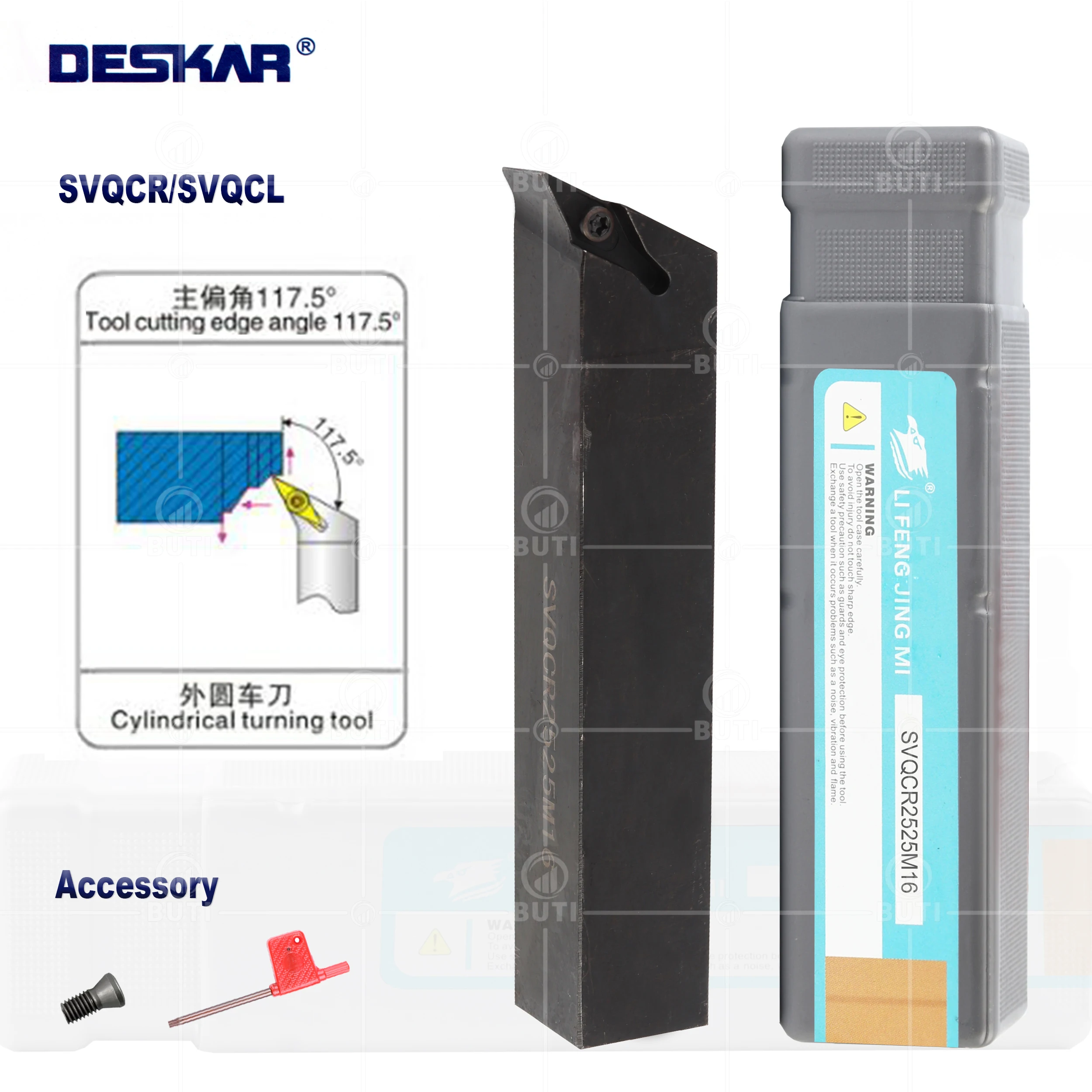 DESKAR 100% Original SVQCR/L1616H16 SVQCL2020K16 SVQCR2525M16 Carbide Inserts CNC Lathe Cutters External Turning Tools Holders
DESKAR 100% Original SVQCR/L1616H16 SVQCL2020K16 SVQCR2525M16 Carbide Inserts CNC Lathe Cutters External Turning Tools Holders