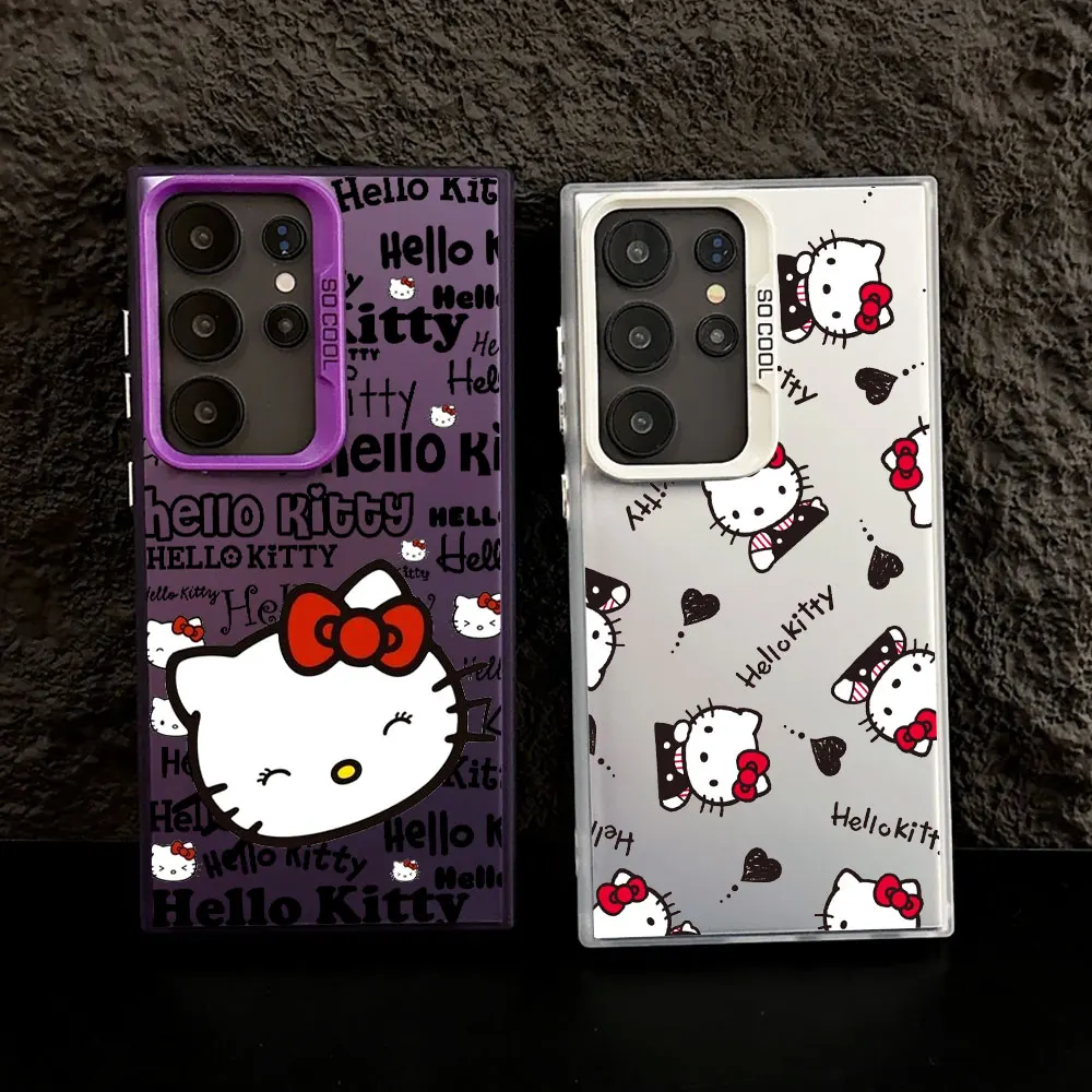 Cartoon Hello Kittys S25 Case For Samsung S25 S24 Ultra Carcasa For Galaxy S23 S22 S21 FE S20 Ultra Plus Shockproof Phone Cover Cartoon Hello Kittys S25 Case For Samsung S25 S24 Ultra Carcasa For Galaxy S23 S22 S21 FE S20 Ultra Plus Shockproof Phone Cover