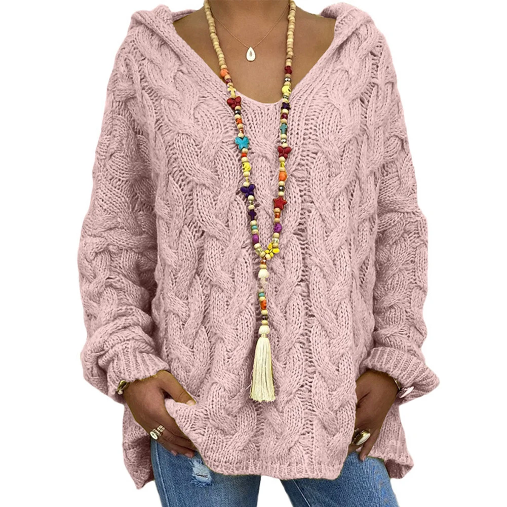 Knit Women Sweater Soft Sports Sweater Sweatshirt Colorblock Tops V Neck Hooded Warm Hoodies Winter Jumper Knitted Female Coats
Knit Women Sweater Soft Sports Sweater Sweatshirt Colorblock Tops V Neck Hooded Warm Hoodies Winter Jumper Knitted Female Coats