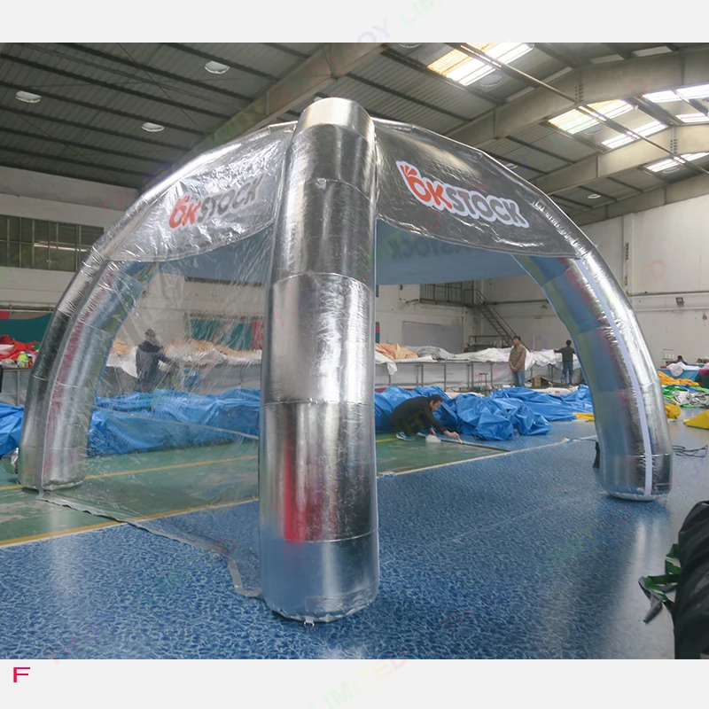 

Free Air Shipping 4m Portable Advertising Spider Tent Inflatable Party Event Exhibition Dome Marquee Car Garage Canopy