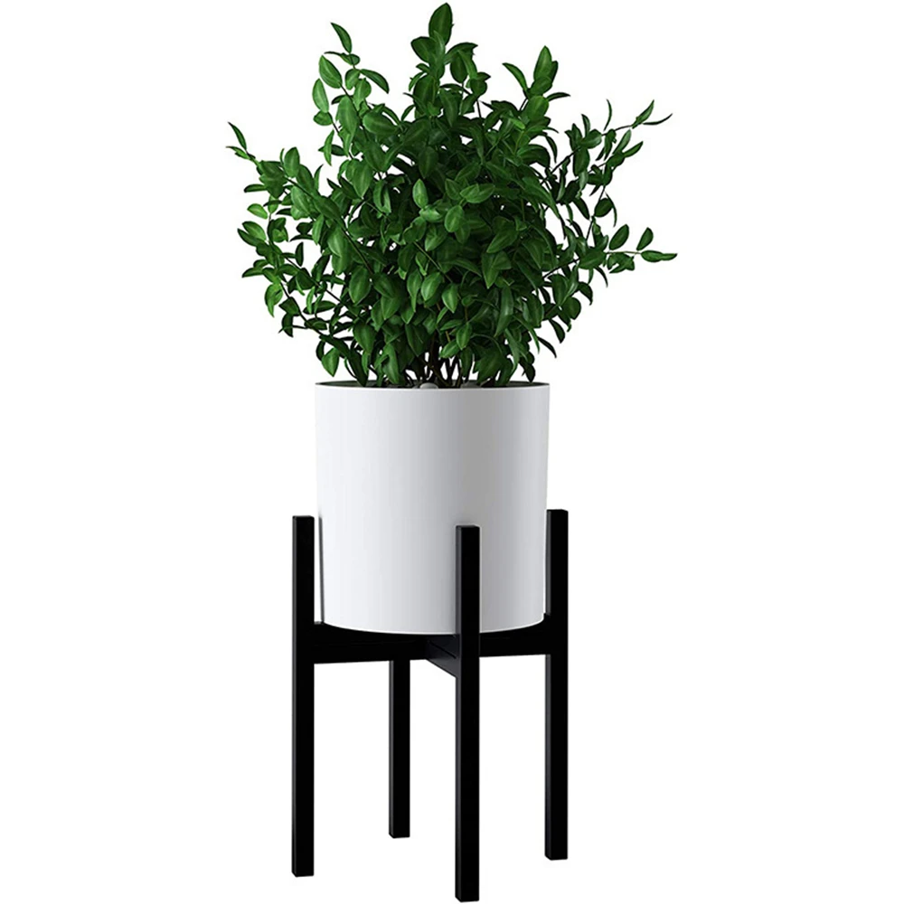

Floor-standing Balcony Flower Pot Stand Wrought Iron for Cross Plant Stands Indoor Plant Racks Pot Holders Adjustable