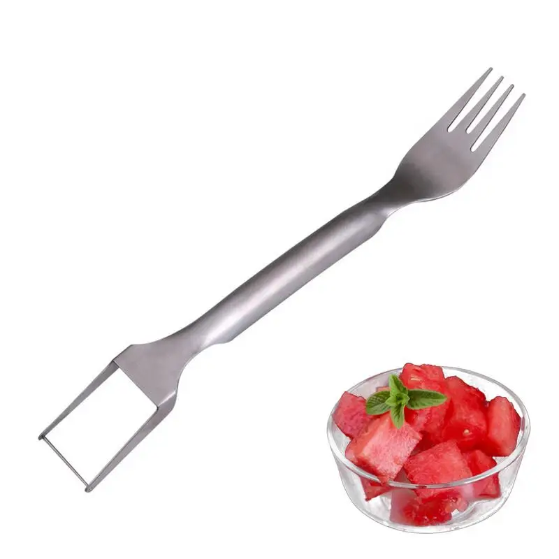 2 In 1 Watermelon Fork Slicer Multi-purpose Watermelon Slicer Cutter Knife Stainless Steel Kitchen Fruit Cutting Fork
2 In 1 Watermelon Fork Slicer Multi-purpose Watermelon Slicer Cutter Knife Stainless Steel Kitchen Fruit Cutting Fork