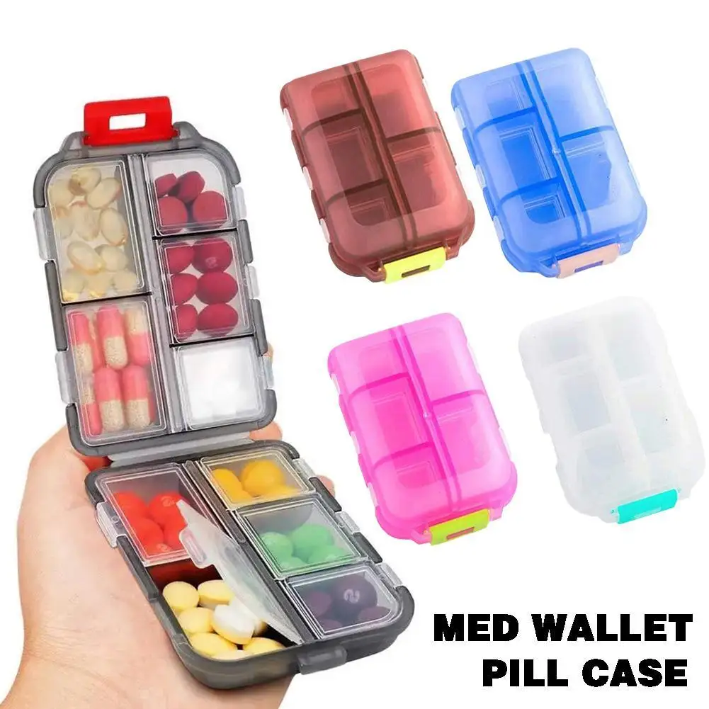 

Travel Pill Organizer Moisture Proof Pills Box For Pocket Purse Daily Pill Case Portable Medicine Vitamin Holder Container