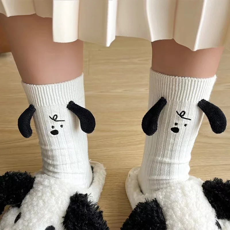 1 Pair Doll Socks Cartoon Socks Fashion Cute Funny Socks Eared Puppy Socks Versatile White Floor Socks Harajuku Creative Socks
1 Pair Doll Socks Cartoon Socks Fashion Cute Funny Socks Eared Puppy Socks Versatile White Floor Socks Harajuku Creative Socks