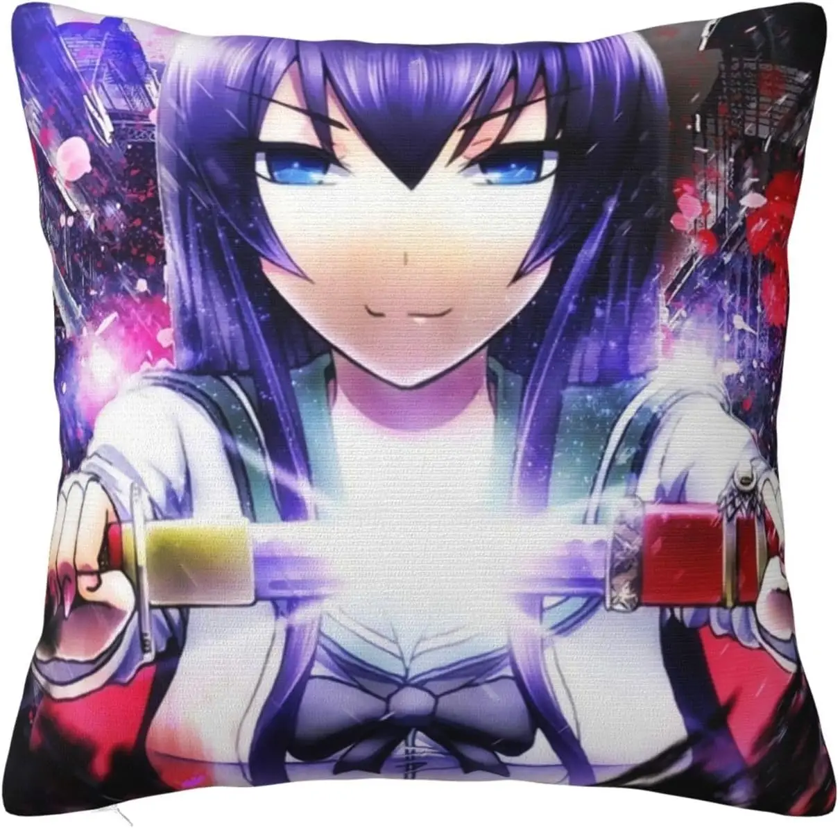 Highschool of The Dead Throw Pillow Covers Pillowcases Square Anime Decorative Covers Cushion 18"x18"
Highschool of The Dead Throw Pillow Covers Pillowcases Square Anime Decorative Covers Cushion 18"x18"