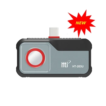 HTI -20 °C ~ 550 °C HT-203U 256x192 픽셀 열화상 카메라, 안드로이드 C타입 휴대폰, 25Hz 적외선 카메라, PCB 회로 수리