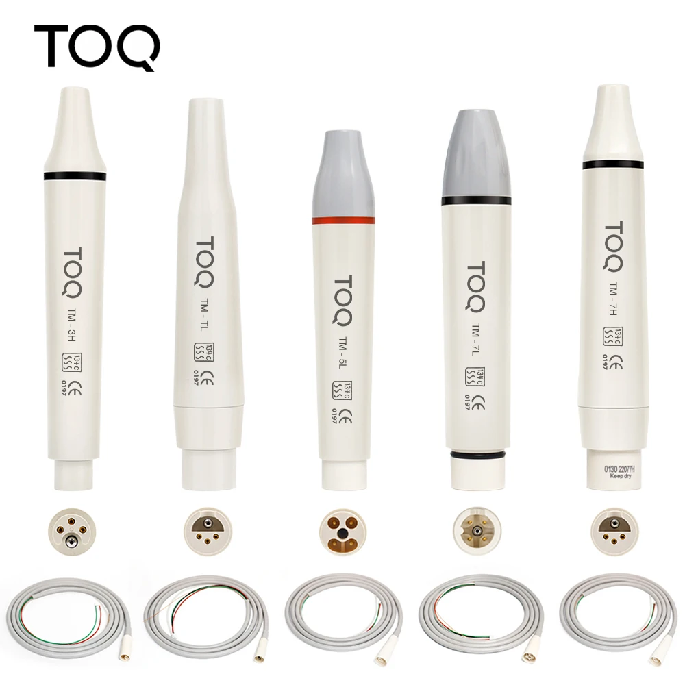 

TOQ Dental Ultrasonic Piezo Scaler Handpiece HD-7L/HW-5L With Led HD-7H/HW-3H Without Led Fit Original Handle Teeth Whitening