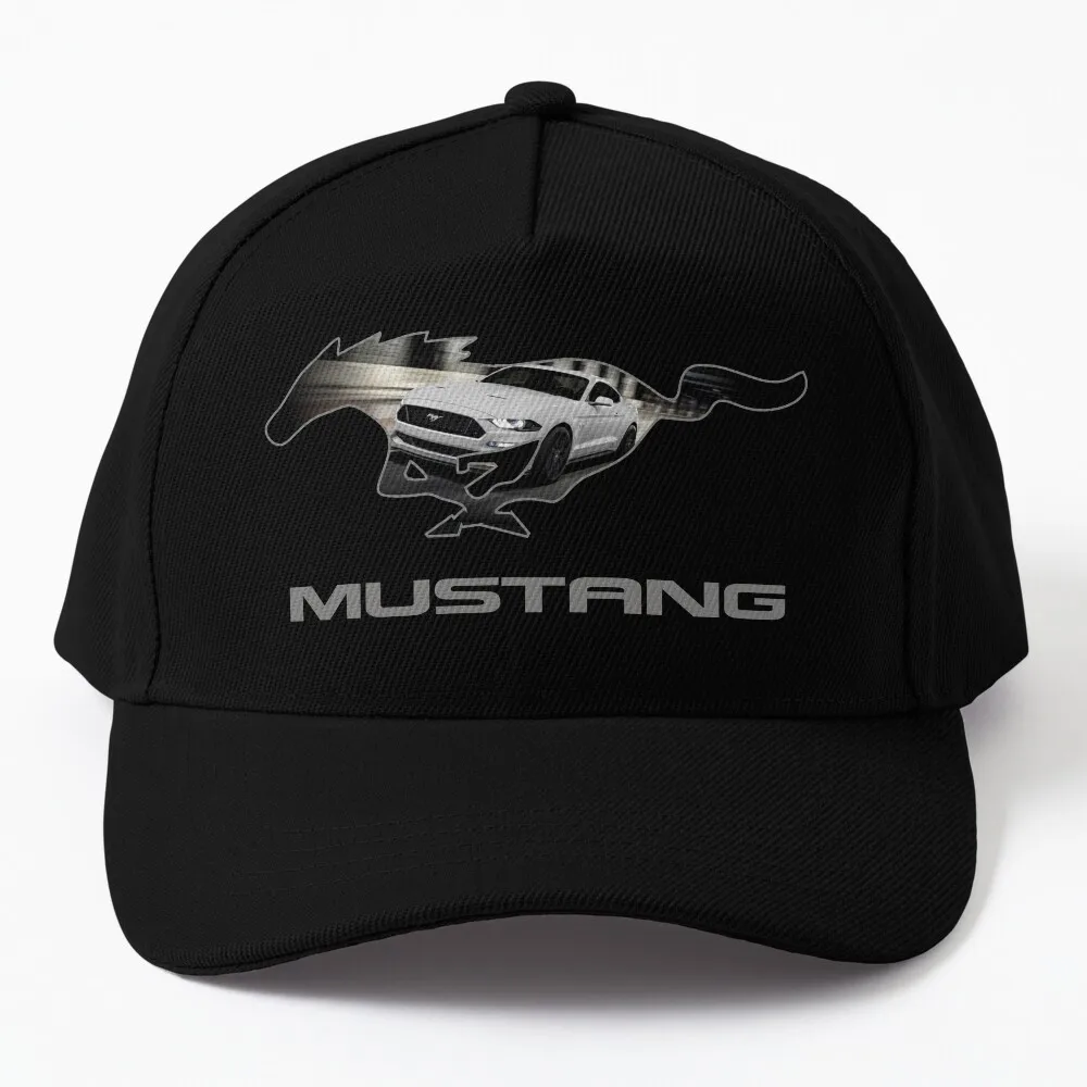 

Ford Mustang GT Logo Emblem Design (White on Black) Baseball Cap Mountaineering Christmas Hat Cosplay Hats Man Women'S
