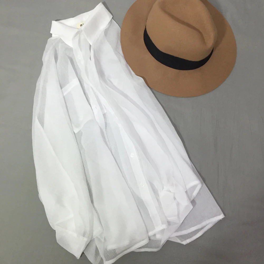 Blouse Womens Shirt Cardigan Casual Chiffon Club Drop Sleeves Free Size Holiday Long Sleeved Loose Solid Color
Blouse Womens Shirt Cardigan Casual Chiffon Club Drop Sleeves Free Size Holiday Long Sleeved Loose Solid Color