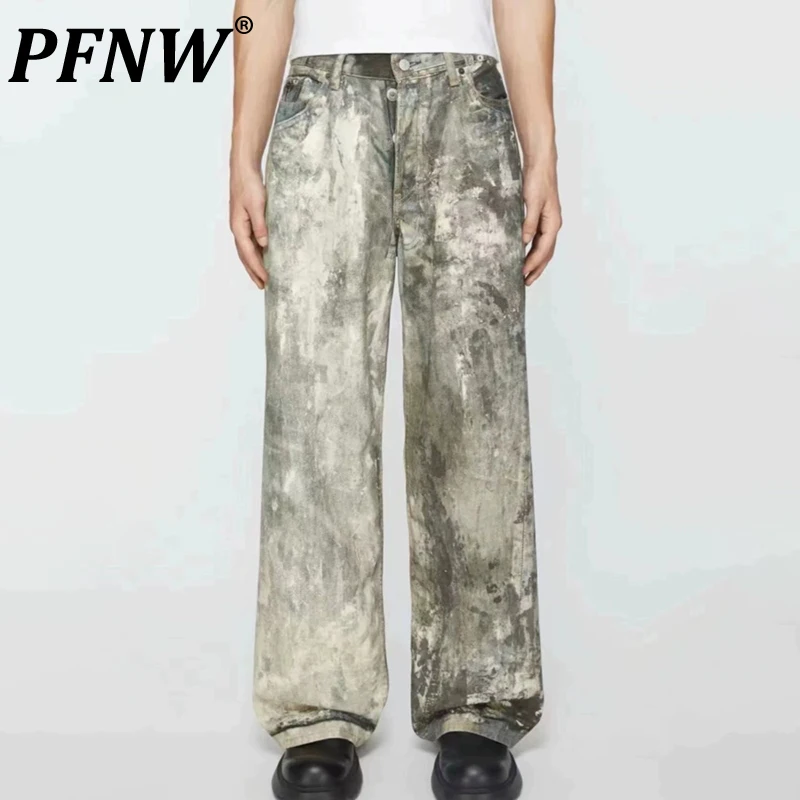 PFNW Men's Tide Vintage Style 2024 New 3D Digital Print Camouflage Jeans Ink Splashing Distressed Denim Pants Women Chic 12P1212
PFNW Men's Tide Vintage Style 2024 New 3D Digital Print Camouflage Jeans Ink Splashing Distressed Denim Pants Women Chic 12P1212