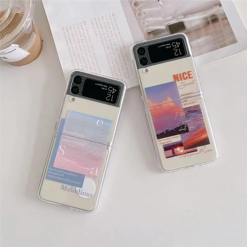 Case For Samsung Z Flip 3 Z Flip 4 5G Sunset Beach Hard PC Transparent Shockproof Case For Z Flip 4 Z Flip 3 Funda Coque
Case For Samsung Z Flip 3 Z Flip 4 5G Sunset Beach Hard PC Transparent Shockproof Case For Z Flip 4 Z Flip 3 Funda Coque