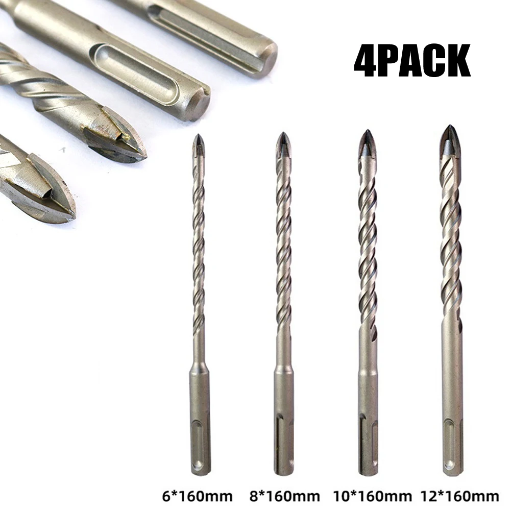 4pcs 160mm Tile Porcelain Drill Bit SDS PLUS Shank Carbide Drill For Drilling Ceramic Granite Wood Plastic Stone 6/8/10/12mm
4pcs 160mm Tile Porcelain Drill Bit SDS PLUS Shank Carbide Drill For Drilling Ceramic Granite Wood Plastic Stone 6/8/10/12mm