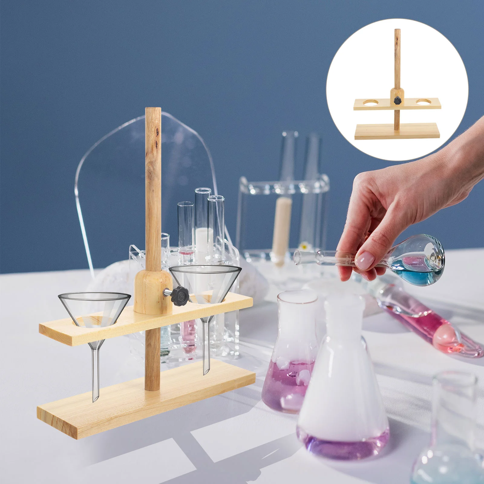 Funnel Rack Laboratory Supporting Tools Teaching Instruments Stand Experimental Apparatus Science Equipment Supplies
Funnel Rack Laboratory Supporting Tools Teaching Instruments Stand Experimental Apparatus Science Equipment Supplies