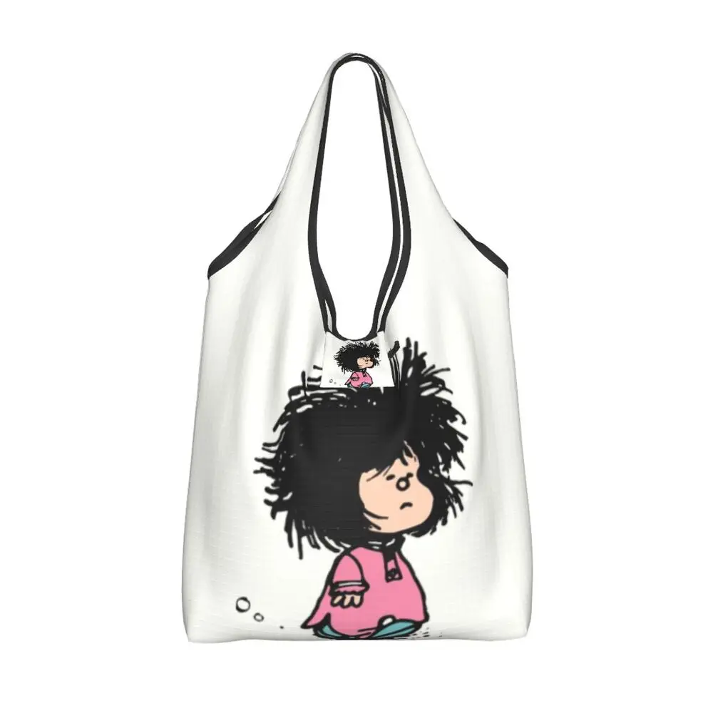 Custom Vintage Mafalda Manga Grocery Shopping Bag 90 Se708b07e327b434bb4c5ba3e086b00c2T