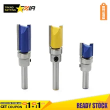 LAMEZIA 6.35mm Handle Profile Trimmer Woodworking Tool Parts Router Bit For Wood Drill Bit Flat End Mills With Bearings
LAMEZIA 6.35mm Handle Profile Trimmer Woodworking Tool Parts Router Bit For Wood Drill Bit Flat End Mills With Bearings