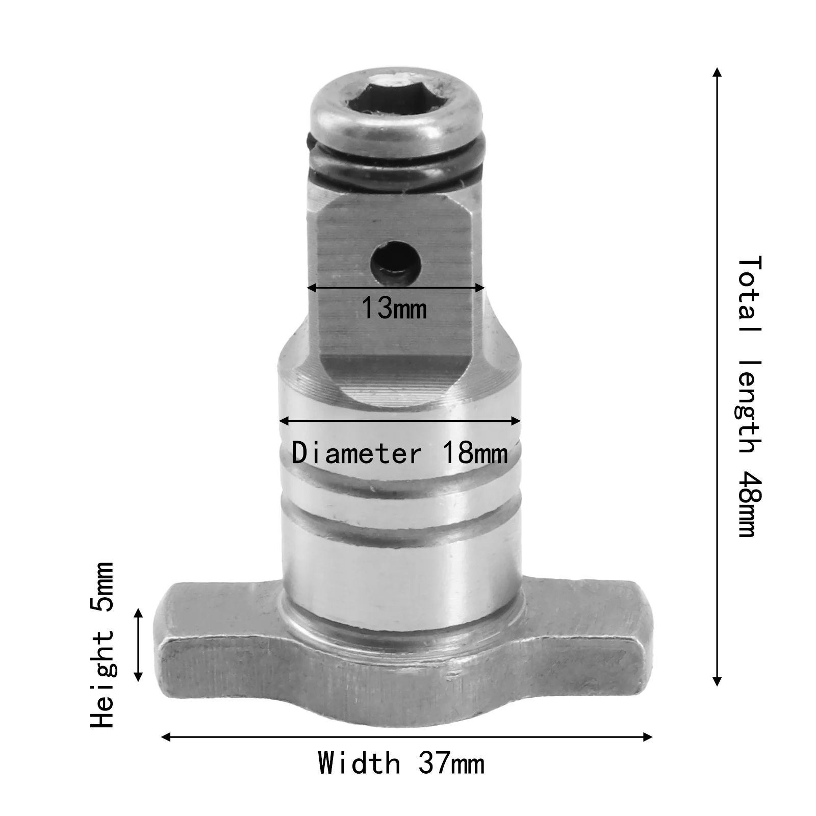 Electric Wrench Adapter Multifunctional Square Head T-shaft Electric Brushless Impact-Wrench Shaft Power Tool Accessory
Electric Wrench Adapter Multifunctional Square Head T-shaft Electric Brushless Impact-Wrench Shaft Power Tool Accessory