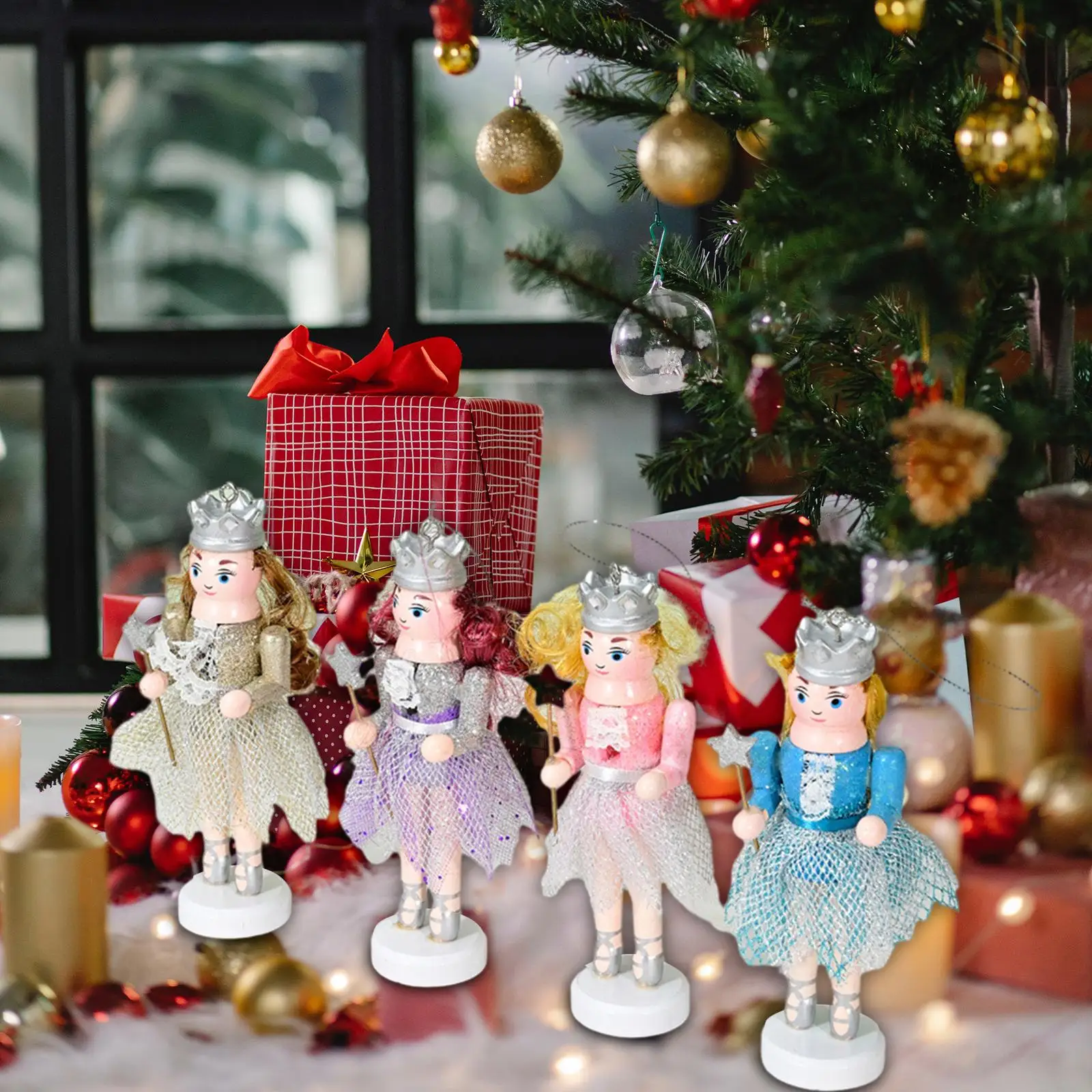 4 Pieces Xmas Nutcracker Cartoon Puppet Christmas Nutcracker Figures Wooden Nutcracker for Office Kids Gifts Tables Party Home
4 Pieces Xmas Nutcracker Cartoon Puppet Christmas Nutcracker Figures Wooden Nutcracker for Office Kids Gifts Tables Party Home