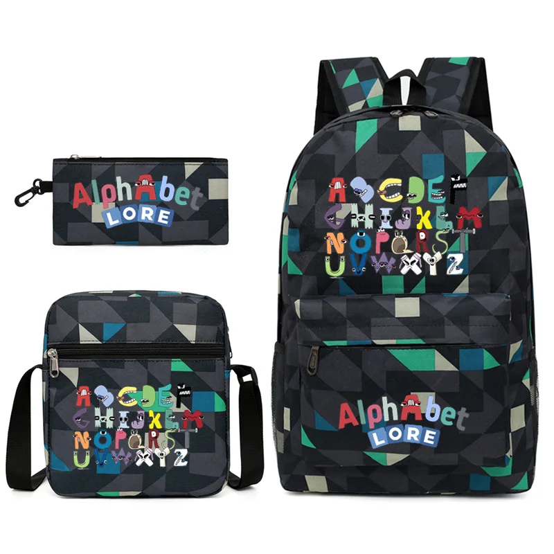 Game Peripherals Alphabet Lore Letter Legend Three-piece School Bag Student Backpack Backpack Pen Bag Cartoon School Bag
Game Peripherals Alphabet Lore Letter Legend Three-piece School Bag Student Backpack Backpack Pen Bag Cartoon School Bag