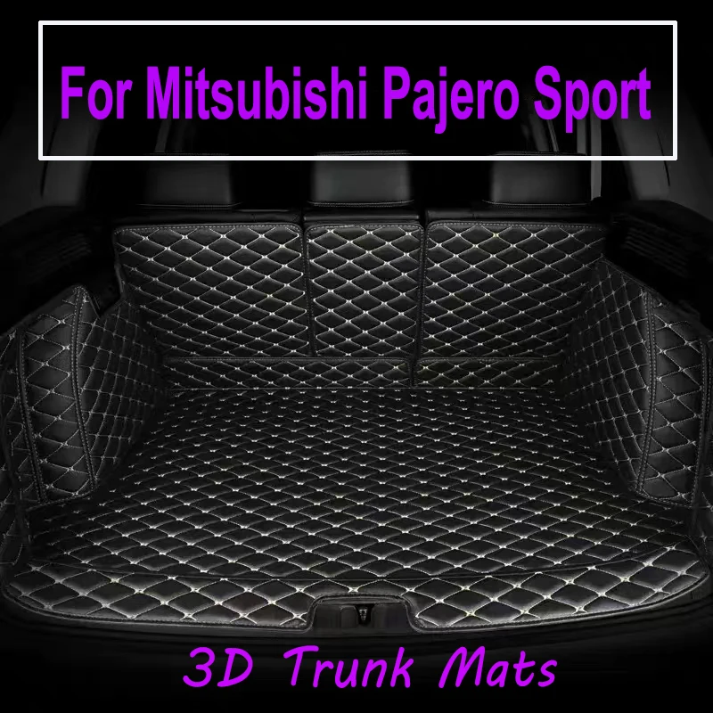 

Лучшее качество! Полный Комплект ковриков для багажника автомобиля для Mitsubishi Pajero Sport 7 мест 2022-2016 багажник catpets Чехол-подкладка для груза, бесплатная доставка
