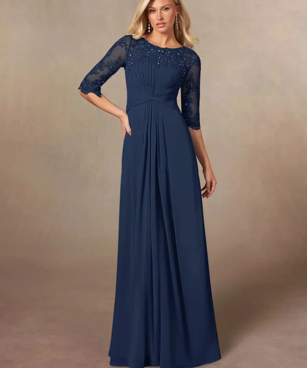 Lorencia Elegant Mother of the Bride Dress Lace Half Sleeves Beaded Formal Weddings Party Gown Vestidos De Novia Women YMD36
Lorencia Elegant Mother of the Bride Dress Lace Half Sleeves Beaded Formal Weddings Party Gown Vestidos De Novia Women YMD36