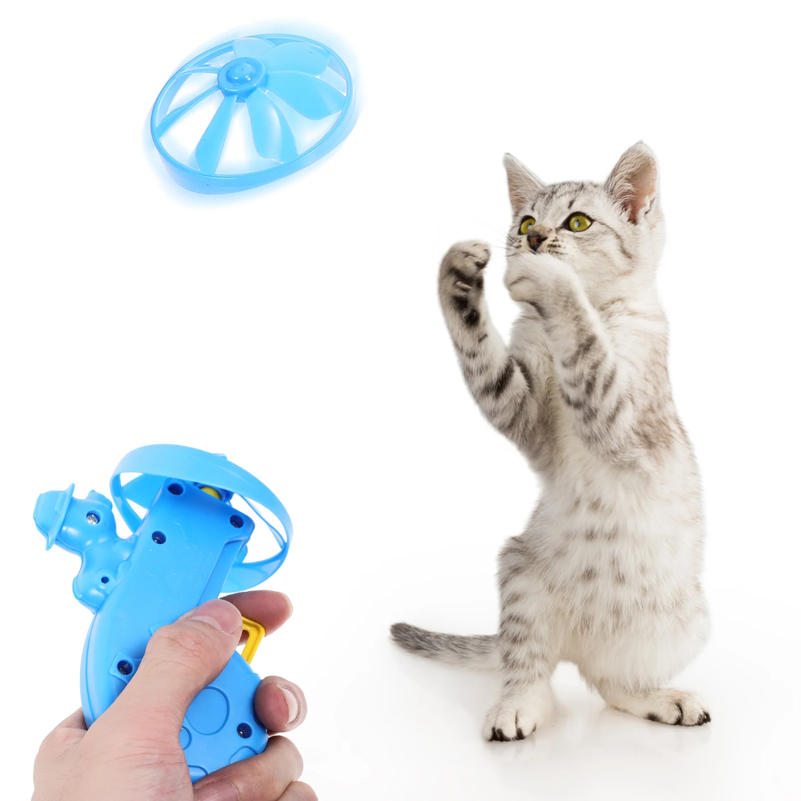 2 Sets Flying Cat Toy Children’s Toys Fetch Disc Saucer Launchers Saucers Sports Teasing Plastic Tracks for Cats
2 Sets Flying Cat Toy Children’s Toys Fetch Disc Saucer Launchers Saucers Sports Teasing Plastic Tracks for Cats