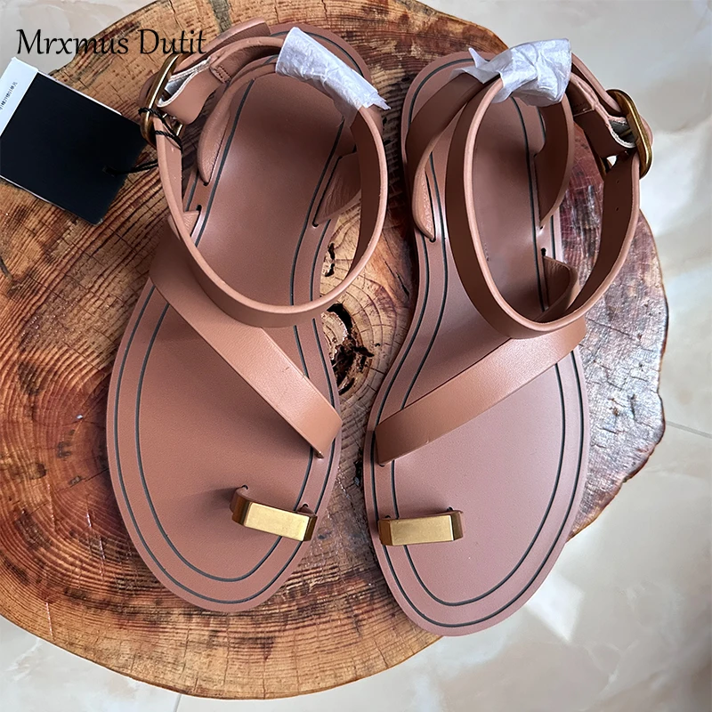 Mrxmus Dutit Brand Women's Shoes 2023 Summer Fashion New Women's Leather Flat Open-Toed Sandals Simple Casual Women's Shoes
Mrxmus Dutit Brand Women's Shoes 2023 Summer Fashion New Women's Leather Flat Open-Toed Sandals Simple Casual Women's Shoes