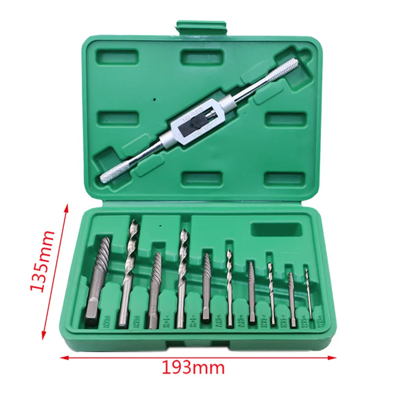 High Hardness Machine Repair 11 Piece Set Broken Wire Extractor 3MM-10MM Broken Head Screw Extractor Tool
High Hardness Machine Repair 11 Piece Set Broken Wire Extractor 3MM-10MM Broken Head Screw Extractor Tool