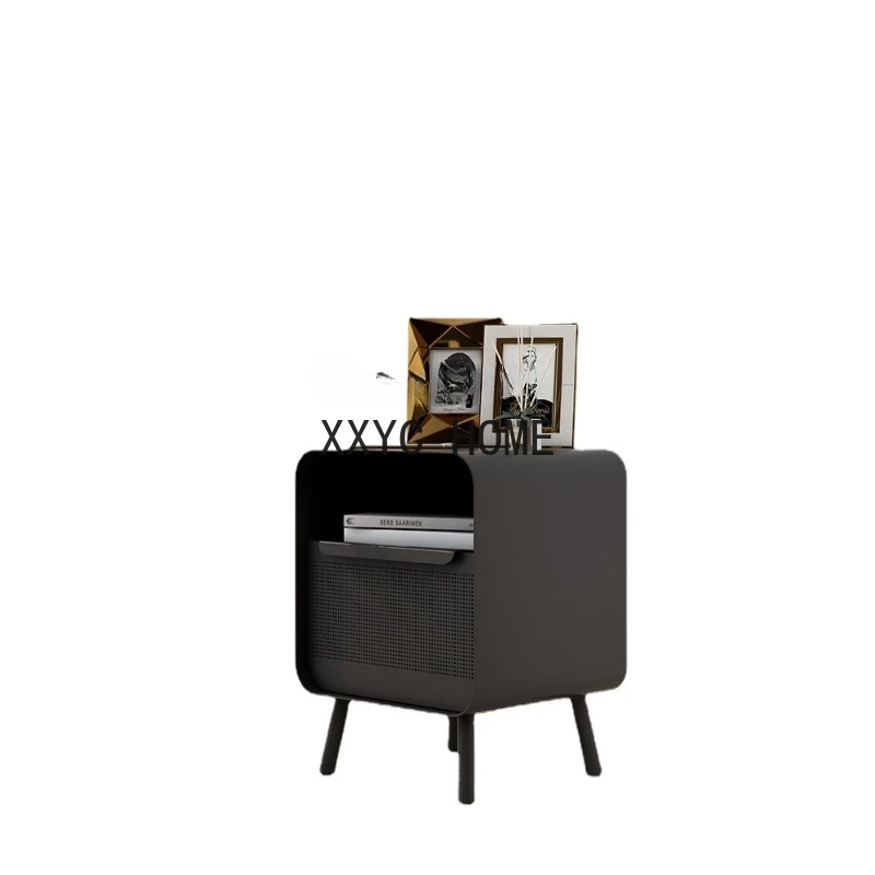 Bedside Table Hole Simple Modern Storage Cabinet Small Cabinet Locker Bedroom Iron Storage Rack
Bedside Table Hole Simple Modern Storage Cabinet Small Cabinet Locker Bedroom Iron Storage Rack
