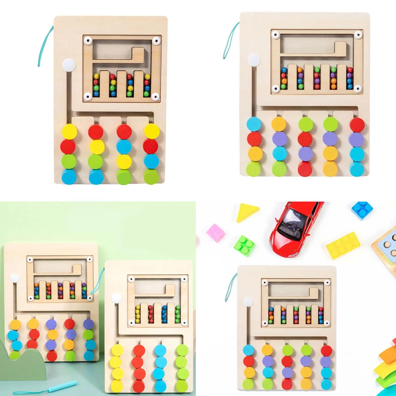 Slide Puzzle Color Matching Travel Toy Sorting Busy Board Logical Game for Birthday Gifts Kids Ages 3 4 Years Old Boys and Girls
Slide Puzzle Color Matching Travel Toy Sorting Busy Board Logical Game for Birthday Gifts Kids Ages 3 4 Years Old Boys and Girls