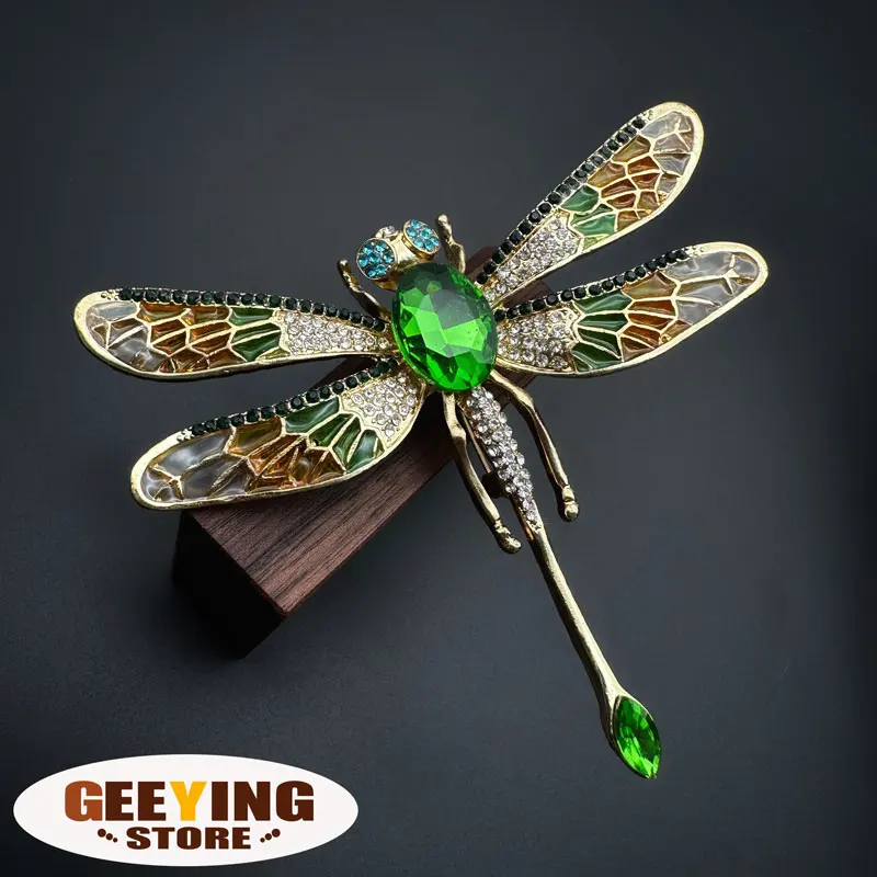 Crystal Gorgeous Enamel Dragonfly Brooch Spirituality Insect Coat Decoration Elegant Lady Brooch Spot Wholesale
Crystal Gorgeous Enamel Dragonfly Brooch Spirituality Insect Coat Decoration Elegant Lady Brooch Spot Wholesale