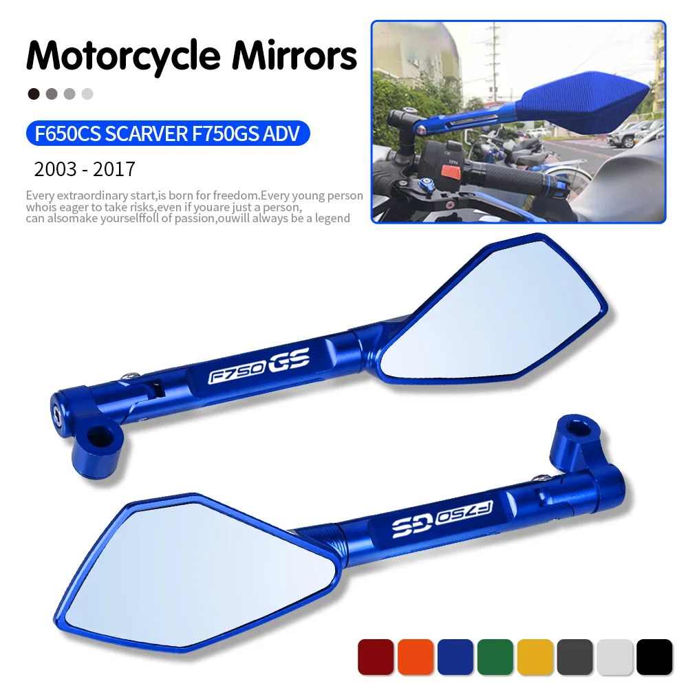 Universal Motorcycle CNC Rear View Rearview Mirrors Side Mirror For BMW F650CS SCARVER 2003-2004 F750GS ADV F700GS 2013-2017
Universal Motorcycle CNC Rear View Rearview Mirrors Side Mirror For BMW F650CS SCARVER 2003-2004 F750GS ADV F700GS 2013-2017