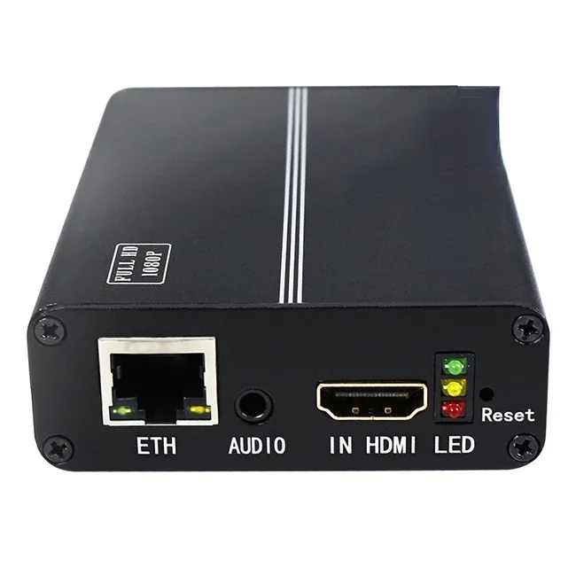 

H8110AV Converter Av To Ip H264 Cvbs Video Encoder 1ch Live Broadcast Equipment Support