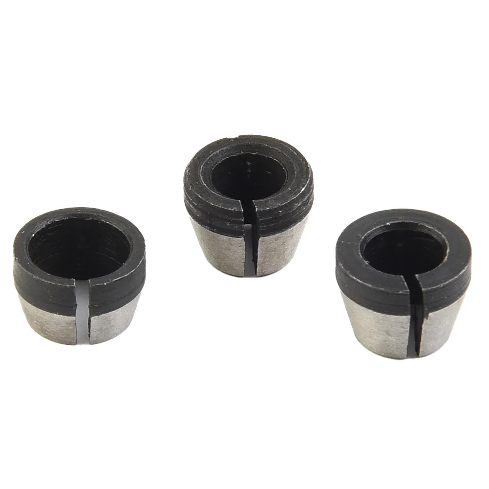 Power Tool Collet Chuck 3pcs Accessories Carbon Steel Collet Chuck Electric Router Milling Cutter High Strength
Power Tool Collet Chuck 3pcs Accessories Carbon Steel Collet Chuck Electric Router Milling Cutter High Strength
