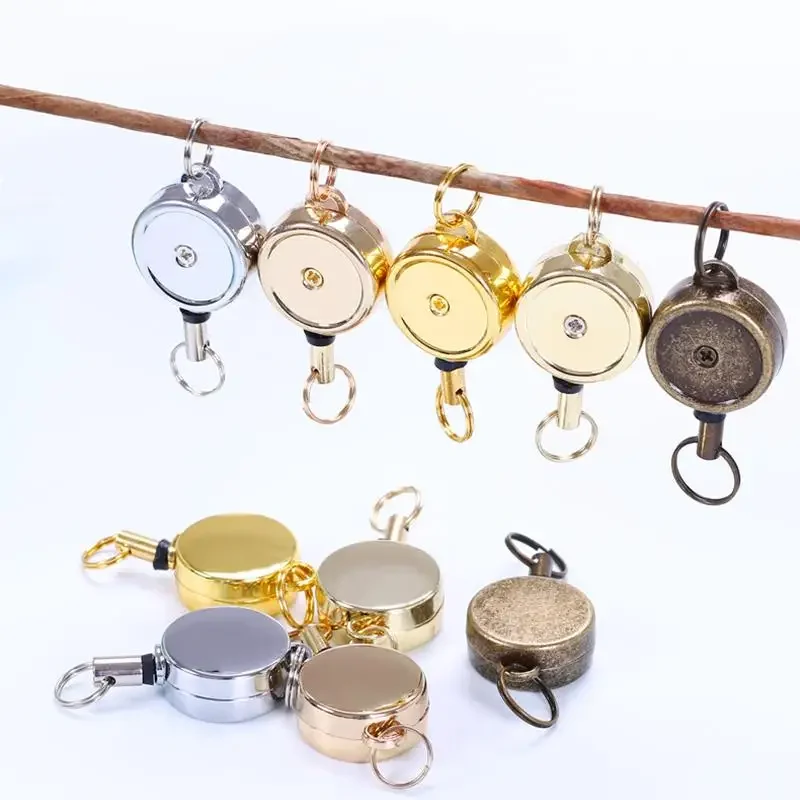 Mini Round Retractable Badge Reels Keychain Holder Badge Holder Accessories ID Card Holder Clip Office Supplies
Mini Round Retractable Badge Reels Keychain Holder Badge Holder Accessories ID Card Holder Clip Office Supplies