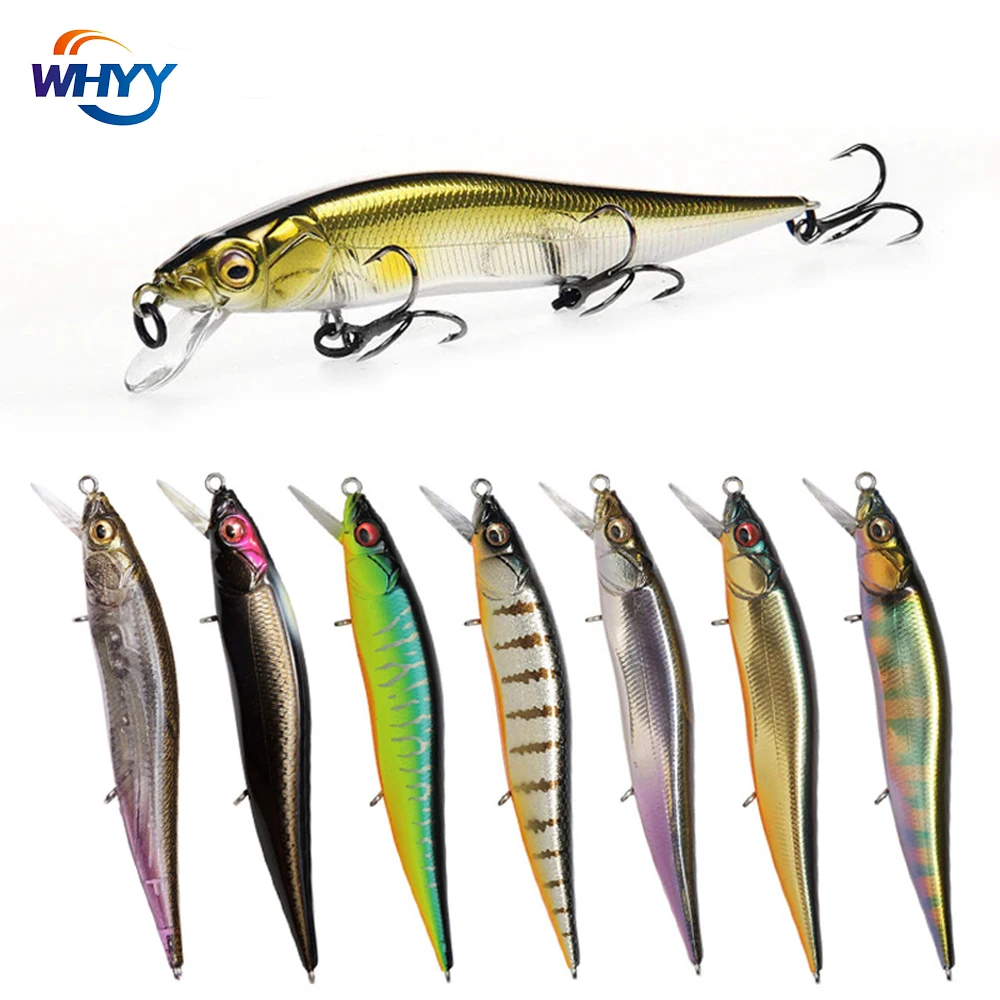 

WHYY Japanese Minnow Fishing Lures Floating Hard Bait 98mm 10.5g Artificial Wobbler Crankbait Carp Perch Pesca Fishing Tackle