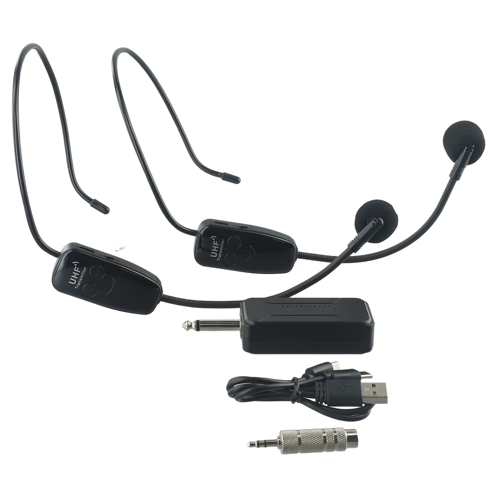 UHF Wireless Microphone Rechargeable Dual Headset Mic System For Teach Speech USB Type UHF Dual Wireless Microphone Receiver
UHF Wireless Microphone Rechargeable Dual Headset Mic System For Teach Speech USB Type UHF Dual Wireless Microphone Receiver