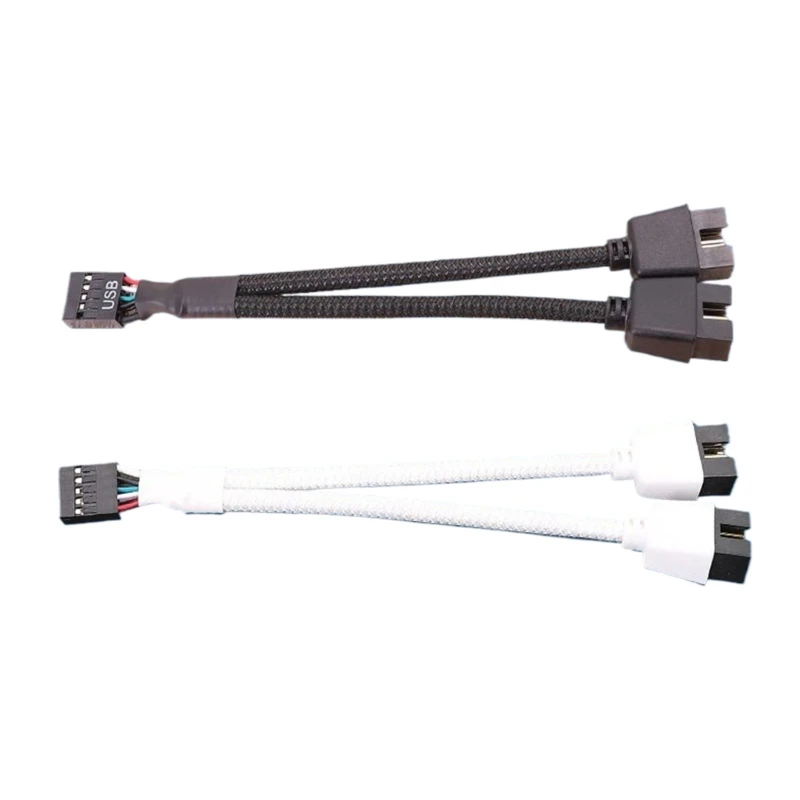 

9-контактный разъем USB для материнской платы, удлинительный кабель-адаптер с 1 по 2 — USB2.0, 9 контактов