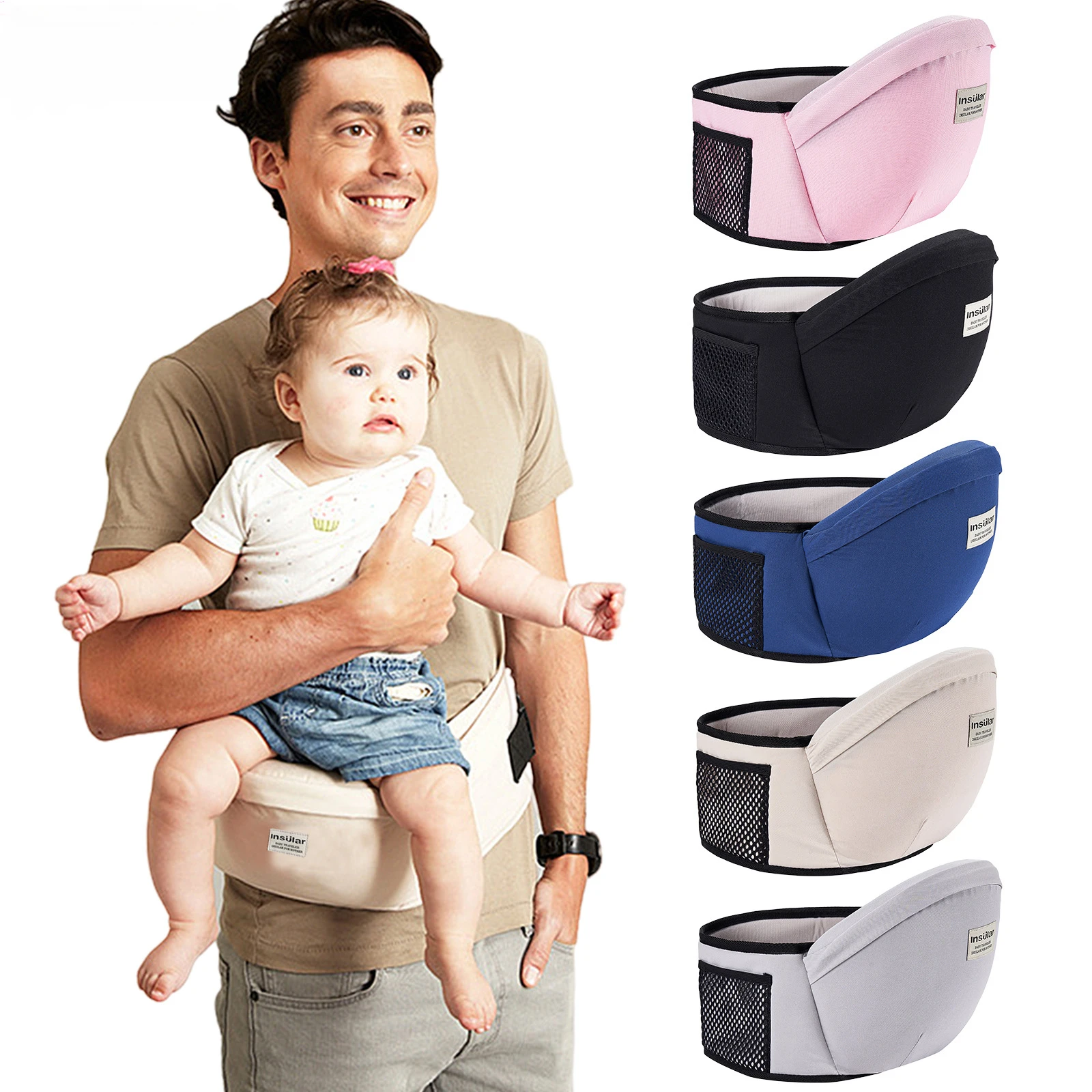 

New Baby Carrier Waist Stool Walkers Baby Sling Hold Waist Belt Backpack Hipseat Belt Kids Adjustable Infant Hip Seat Wholesale