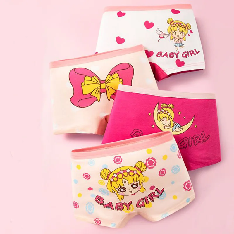 4Pcs Kawaii Sailor Moon Cute Cartoon Children's Underwear Girl Student Type A Cotton Pink Pants Pure Cotton Underwear
4Pcs Kawaii Sailor Moon Cute Cartoon Children's Underwear Girl Student Type A Cotton Pink Pants Pure Cotton Underwear