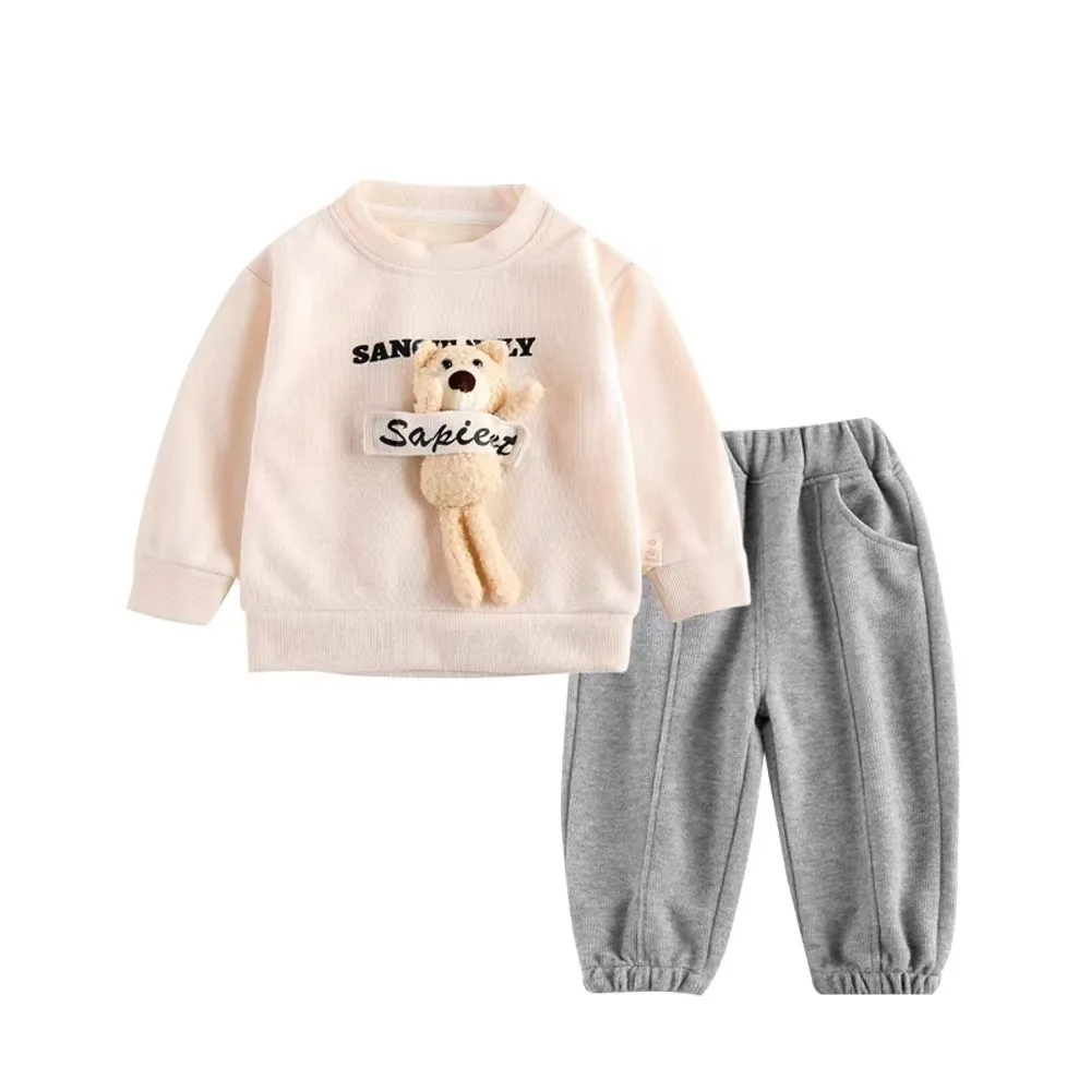 Autumn Baby Boy Girl Clothes Set Long Sleeve Doll Bear Sweater Top and Pant Outfit Children Letter Trucksuit Infant Loungewear
Autumn Baby Boy Girl Clothes Set Long Sleeve Doll Bear Sweater Top and Pant Outfit Children Letter Trucksuit Infant Loungewear
