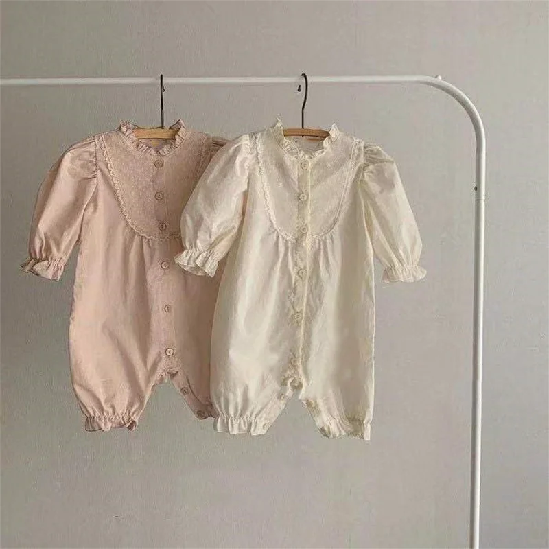 Candy Color Lace Embroidery Bodysuit for Baby Girls Clothes Long Sleeve Romper Newborn Baby One Piece Clothes 0-24M
Candy Color Lace Embroidery Bodysuit for Baby Girls Clothes Long Sleeve Romper Newborn Baby One Piece Clothes 0-24M