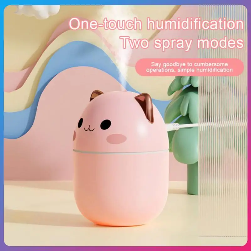 

Air Humidifier Aromatherapy Diffuser With Night Light Cool Mist Maker Kawaiil Essential Oil Diffuser Car Purifier Humificador