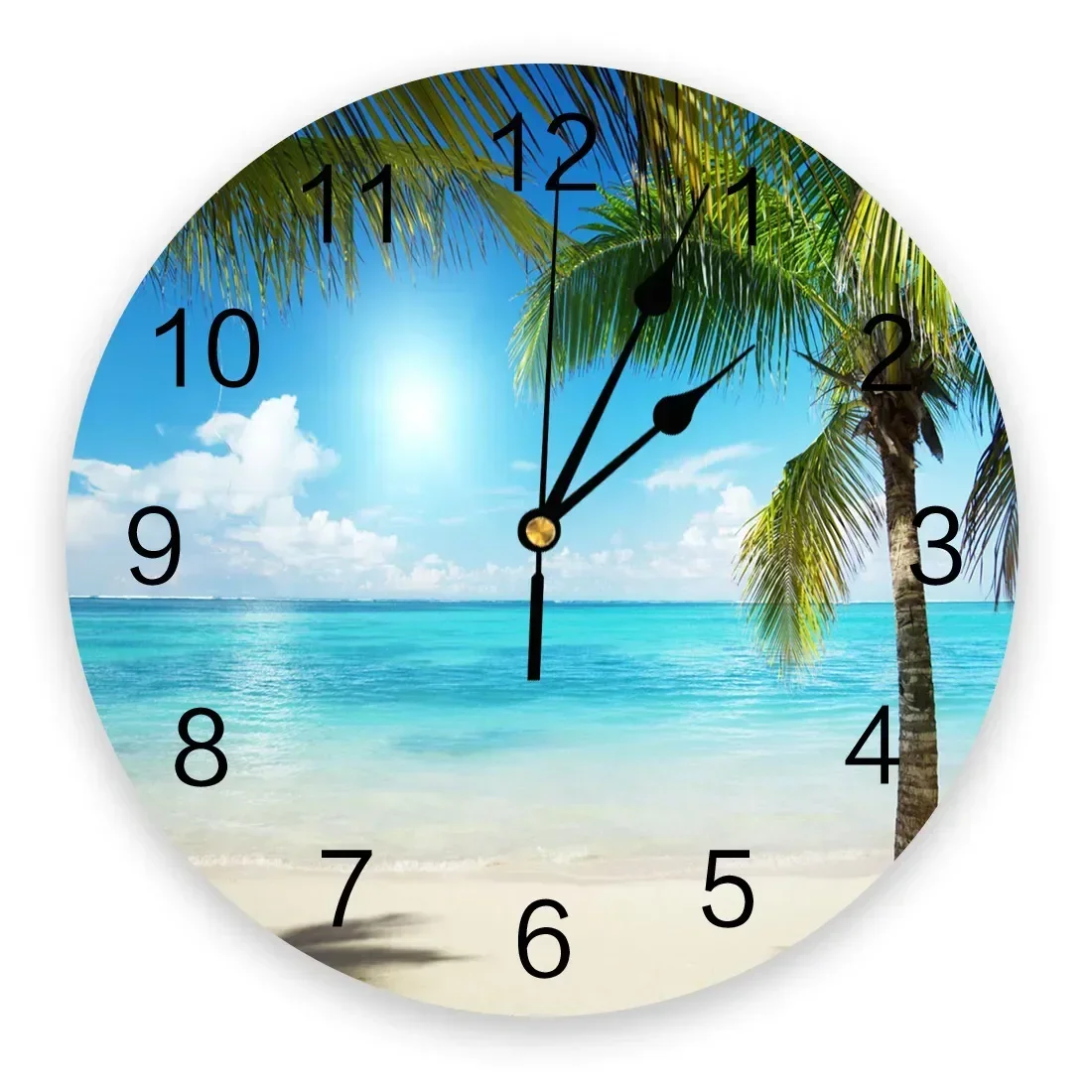 Coconut Tree Beach Sea Sky Clouds Creative Wall Clock For Home Office Decoration Living Room Bedroom Kids Room Hanging Watch
Coconut Tree Beach Sea Sky Clouds Creative Wall Clock For Home Office Decoration Living Room Bedroom Kids Room Hanging Watch