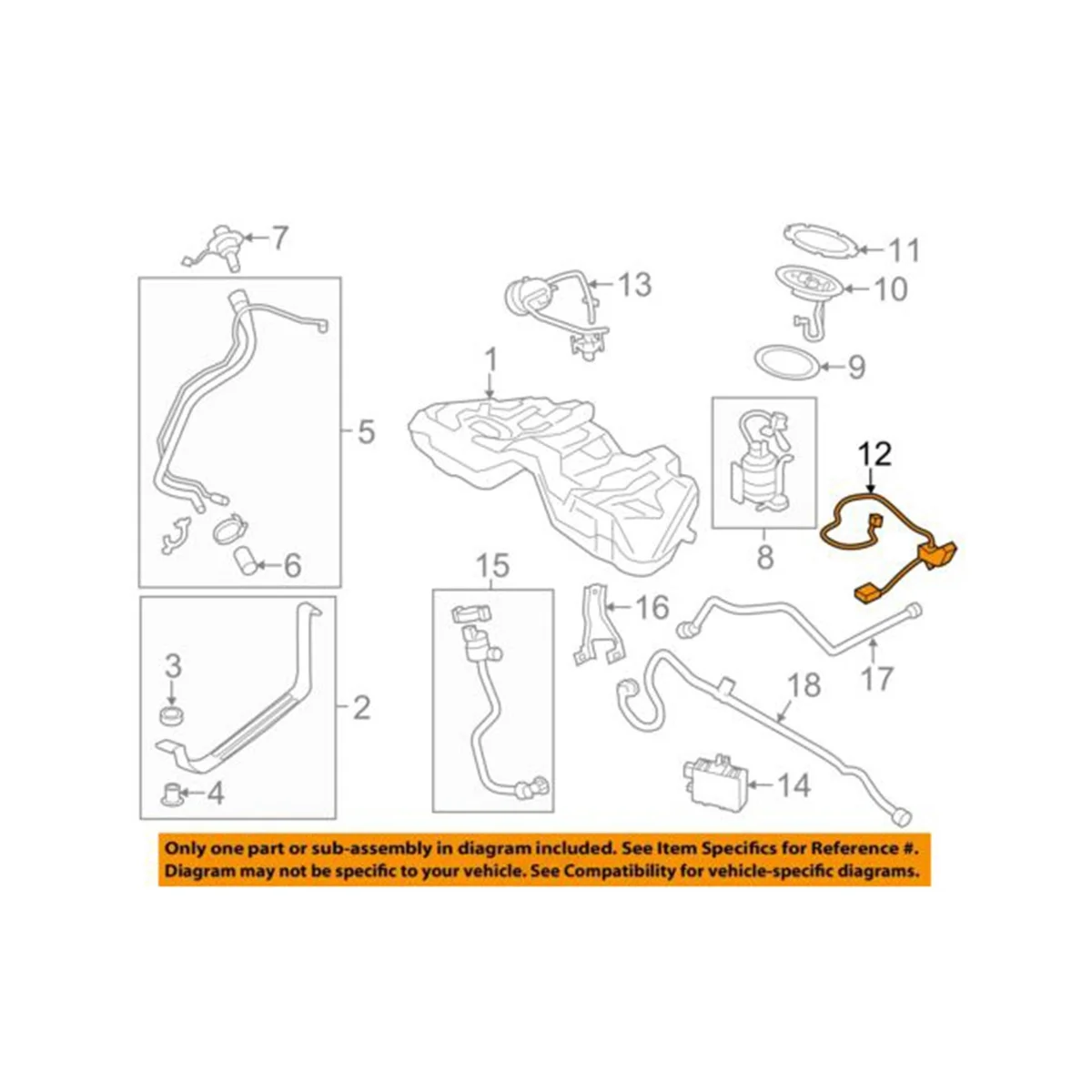 Fuel Level Sensor for BMW 7 Series F01 F02 F03 F04 730 740 750 760 2009-2015 Level Sensor Right 16117217249
Fuel Level Sensor for BMW 7 Series F01 F02 F03 F04 730 740 750 760 2009-2015 Level Sensor Right 16117217249