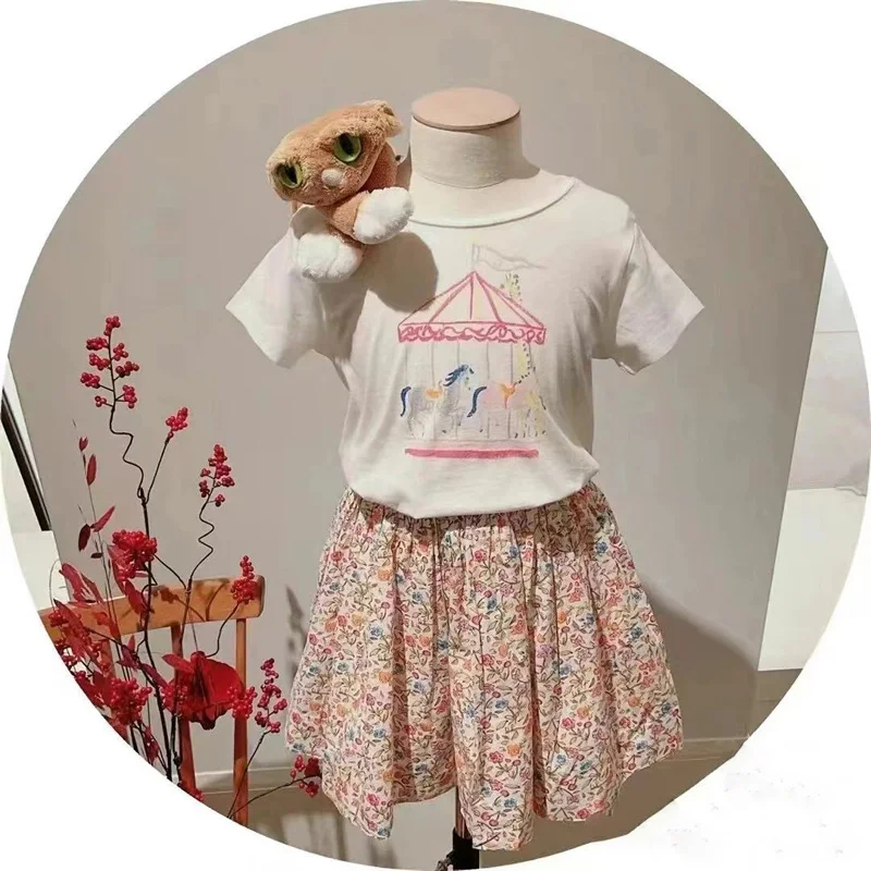 Pre-sale (Ship April) 2024 BP Summer Floral Dress Girl Printed Shirts & Skirt Suit Toddler Girls Clothes Birthday Party Dress
Pre-sale (Ship April) 2024 BP Summer Floral Dress Girl Printed Shirts & Skirt Suit Toddler Girls Clothes Birthday Party Dress