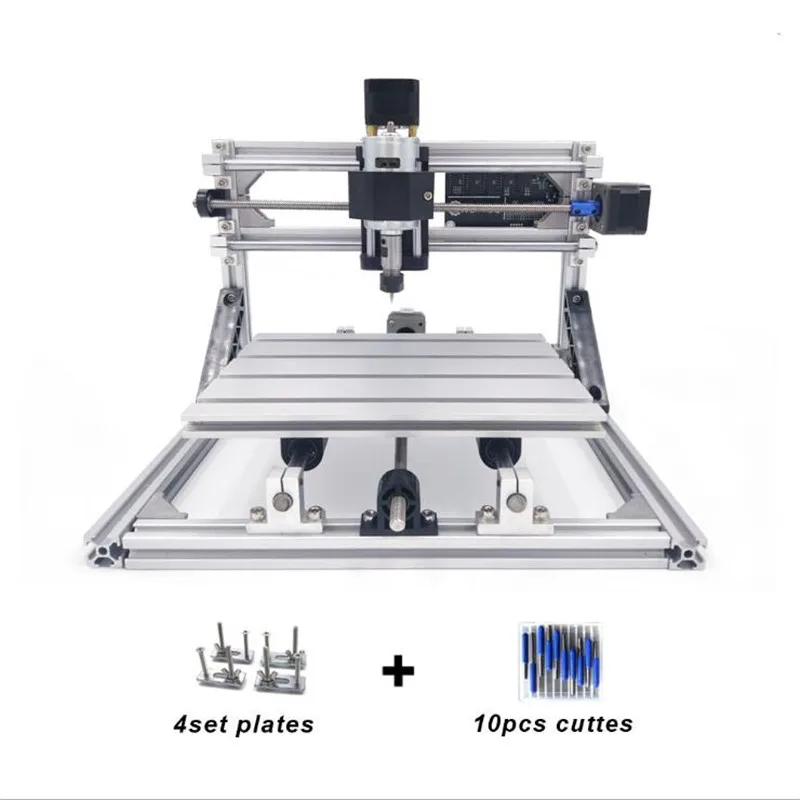 

CNC 3018 Router Kit GRBL Control 3 Axis Plastic Acrylic PCB PVC Wood Carving Milling Engraving Machine, XYZ Working Area 300x180