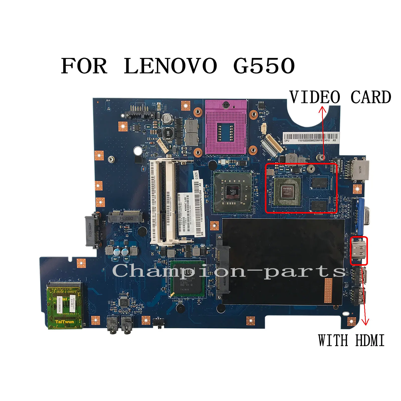 FAST SHIPPING KIWA7 LA-5082P LAPTOP MOTHERBOARD FOR LENOVO G550 MAINBOARD TESTED OK 90 DAYS WARRANTY
FAST SHIPPING KIWA7 LA-5082P LAPTOP MOTHERBOARD FOR LENOVO G550 MAINBOARD TESTED OK 90 DAYS WARRANTY