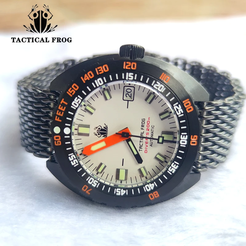Tactical Frog New SUB 300T Watch NH35 Automatic Dive Watch Mens Mechanical Sapphire Crystal C3 Super Luminous reloj de hombre 
Tactical Frog New SUB 300T Watch NH35 Automatic Dive Watch Mens Mechanical Sapphire Crystal C3 Super Luminous reloj de hombre